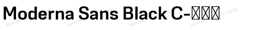 Moderna Sans Black C字体转换